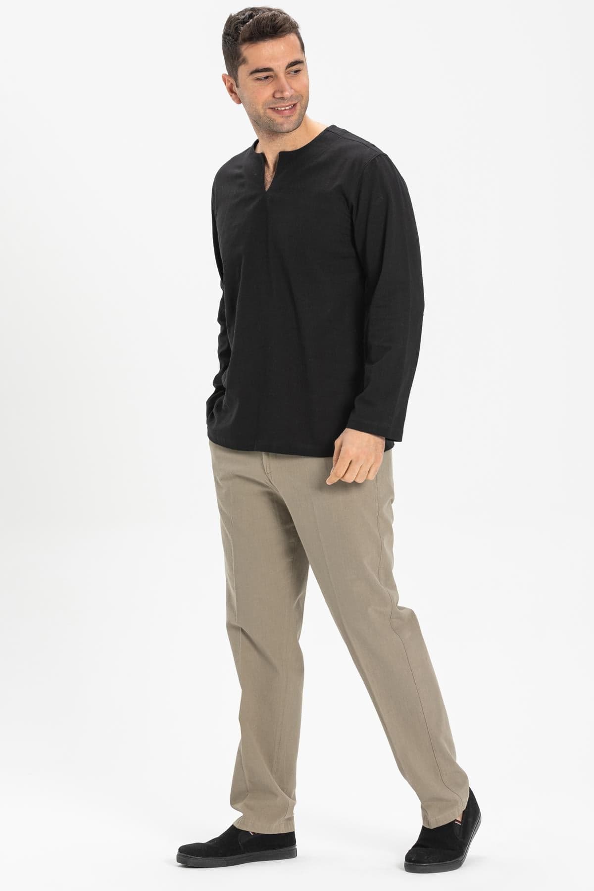 Crew Neck Plus Size Long Sleeve T-Shirt