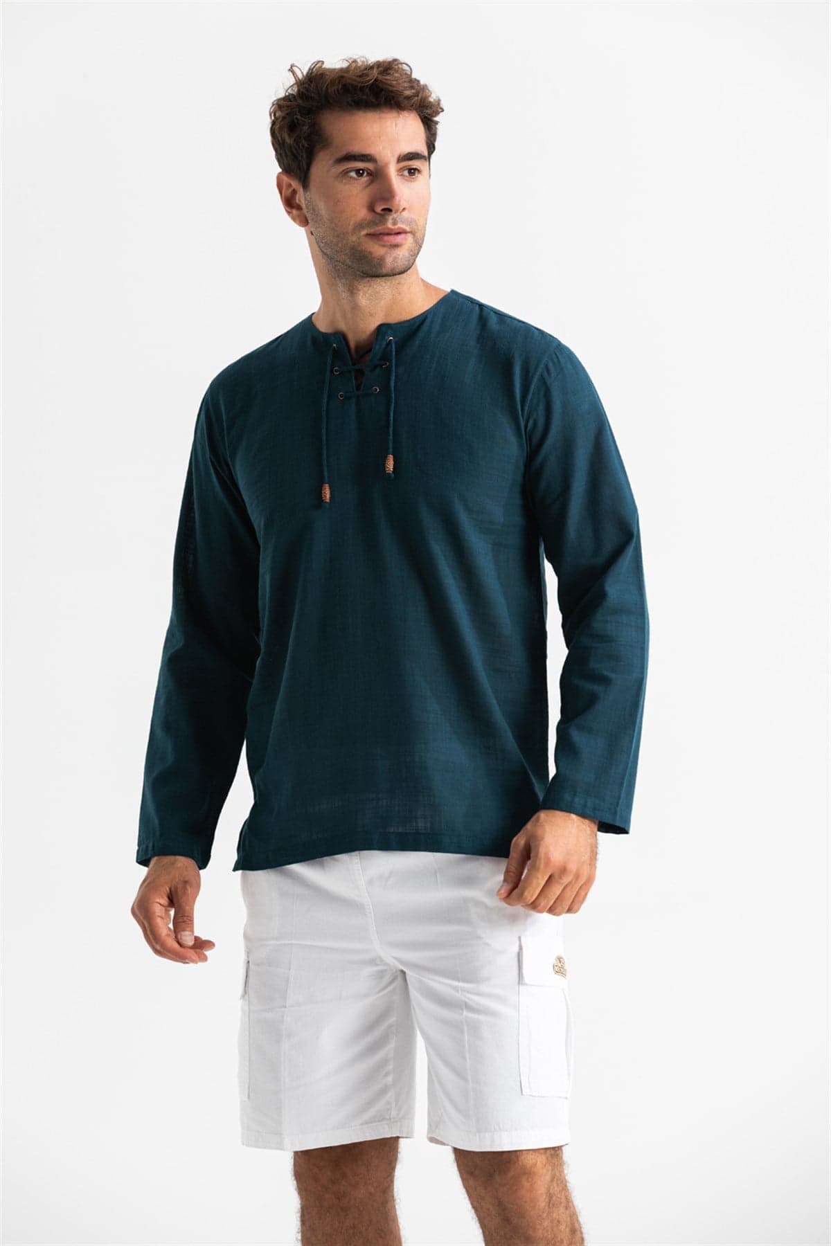 Snap Detail Plus Size Long Sleeve T-Shirt