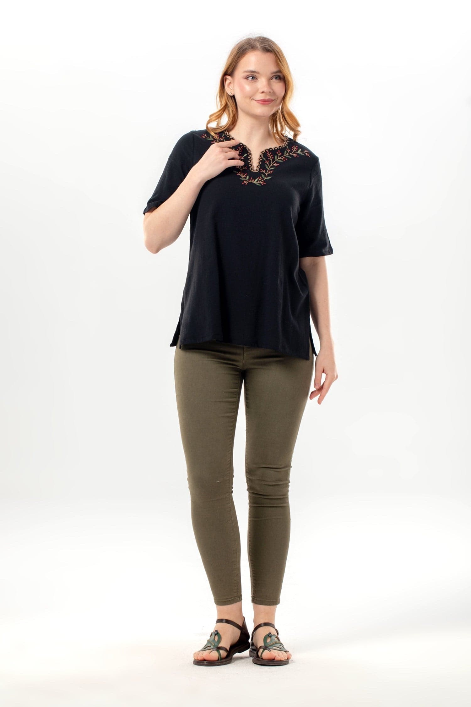 Nevin Short Sleeve Blouse