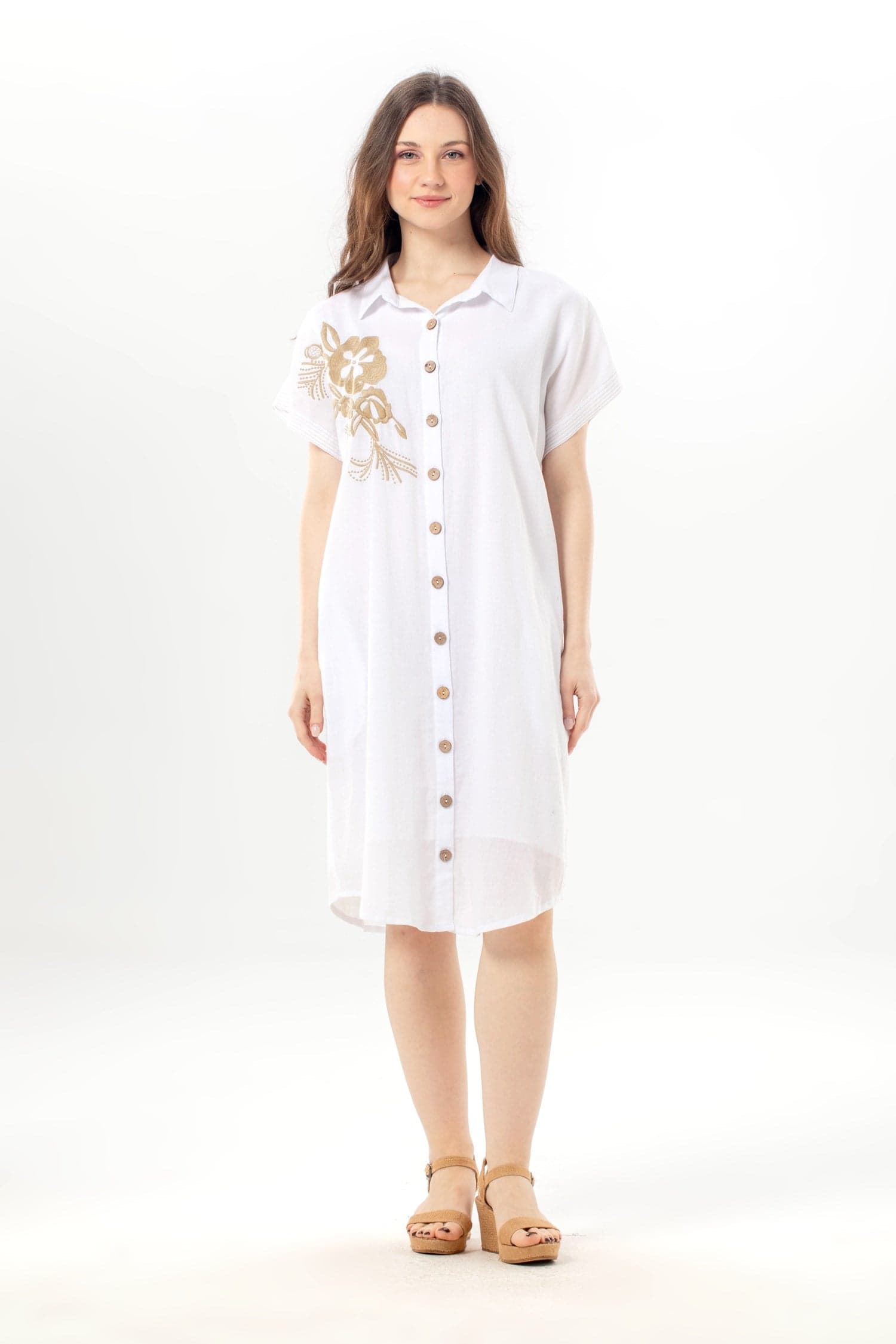 Mira Short Sleeve Shirt Dress