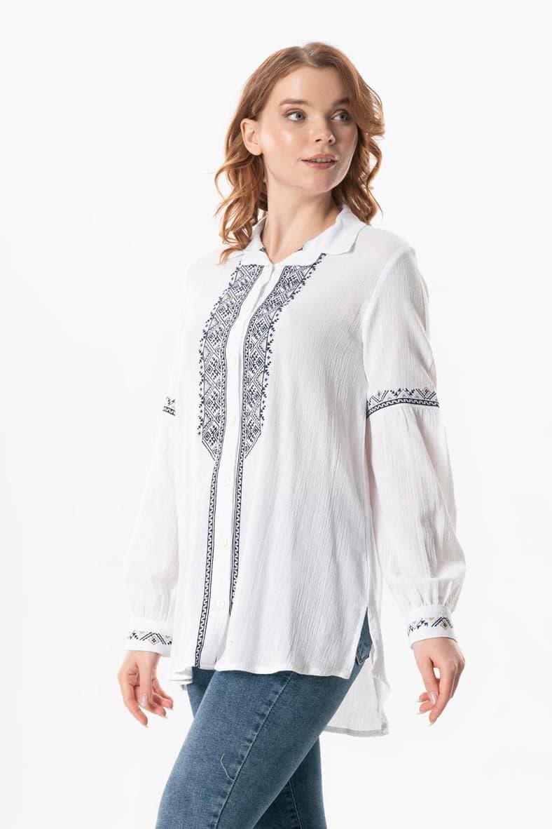 Camisa Maviş de manga larga