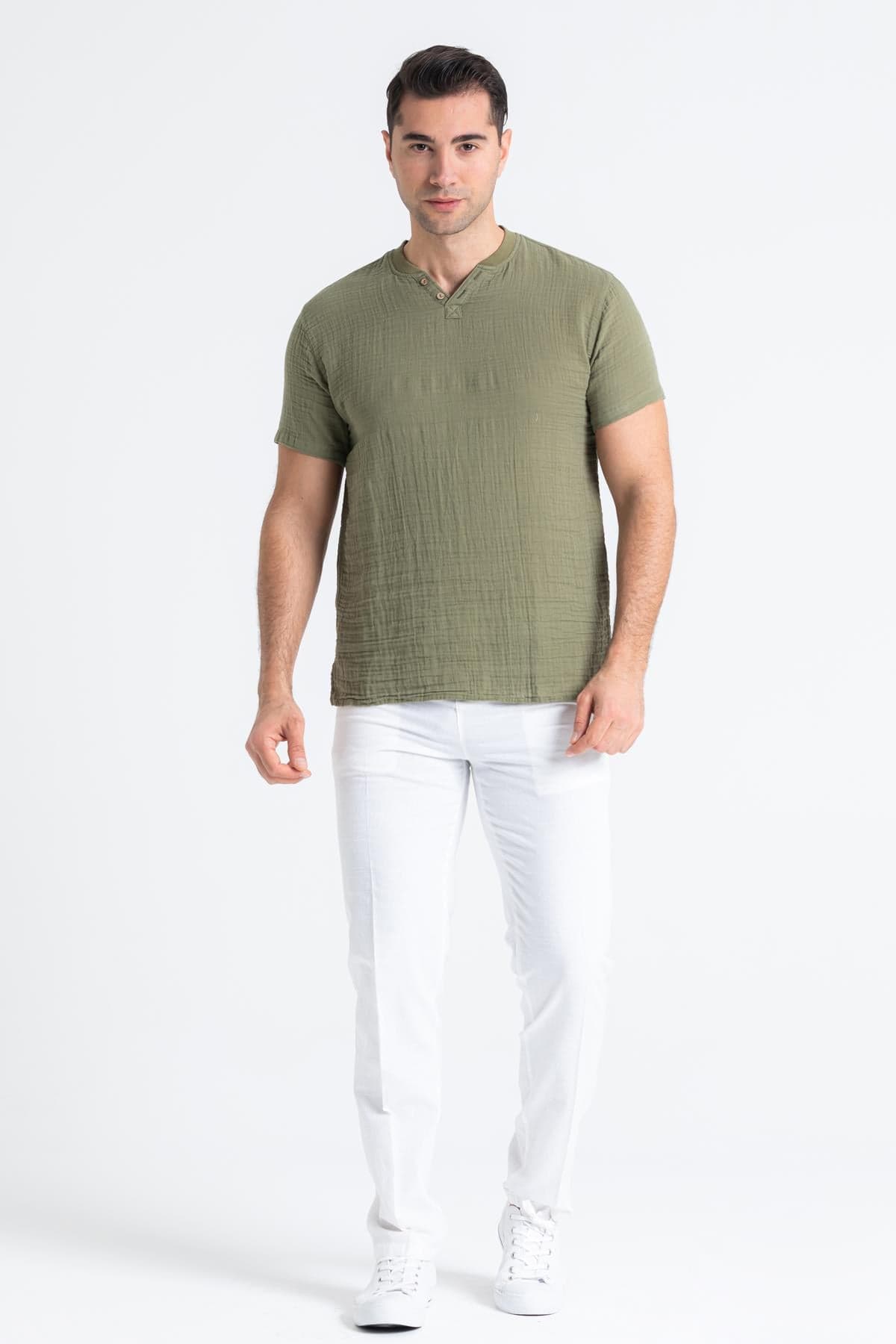 Ribbed Muslin T-Shirt