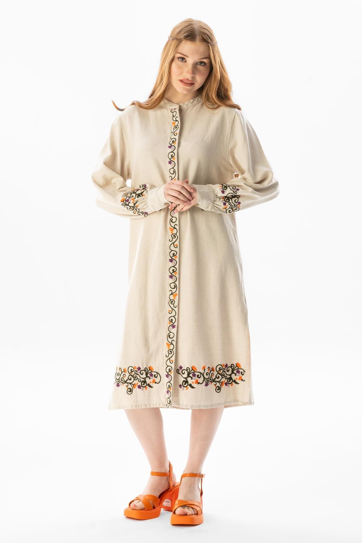 Belma Linen-Weave Tunic