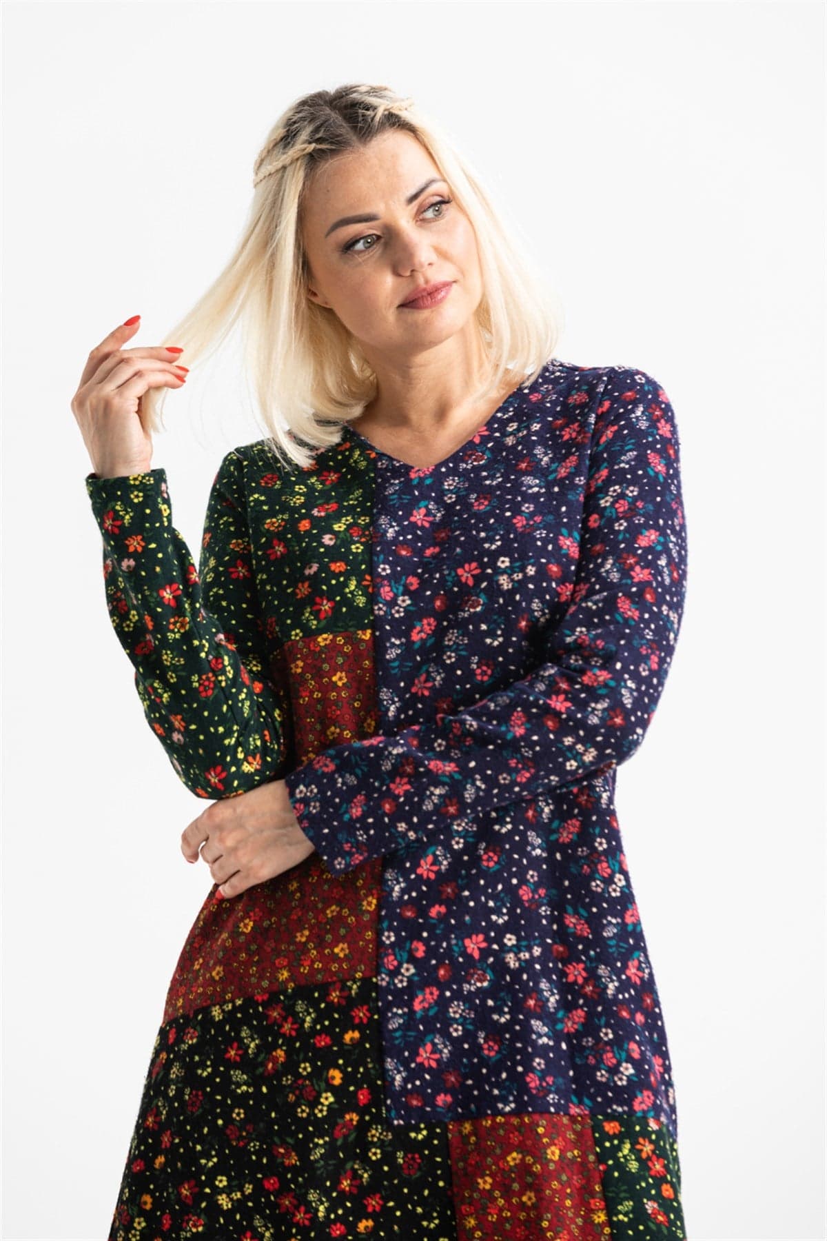 Vestido corto Pelin de franela