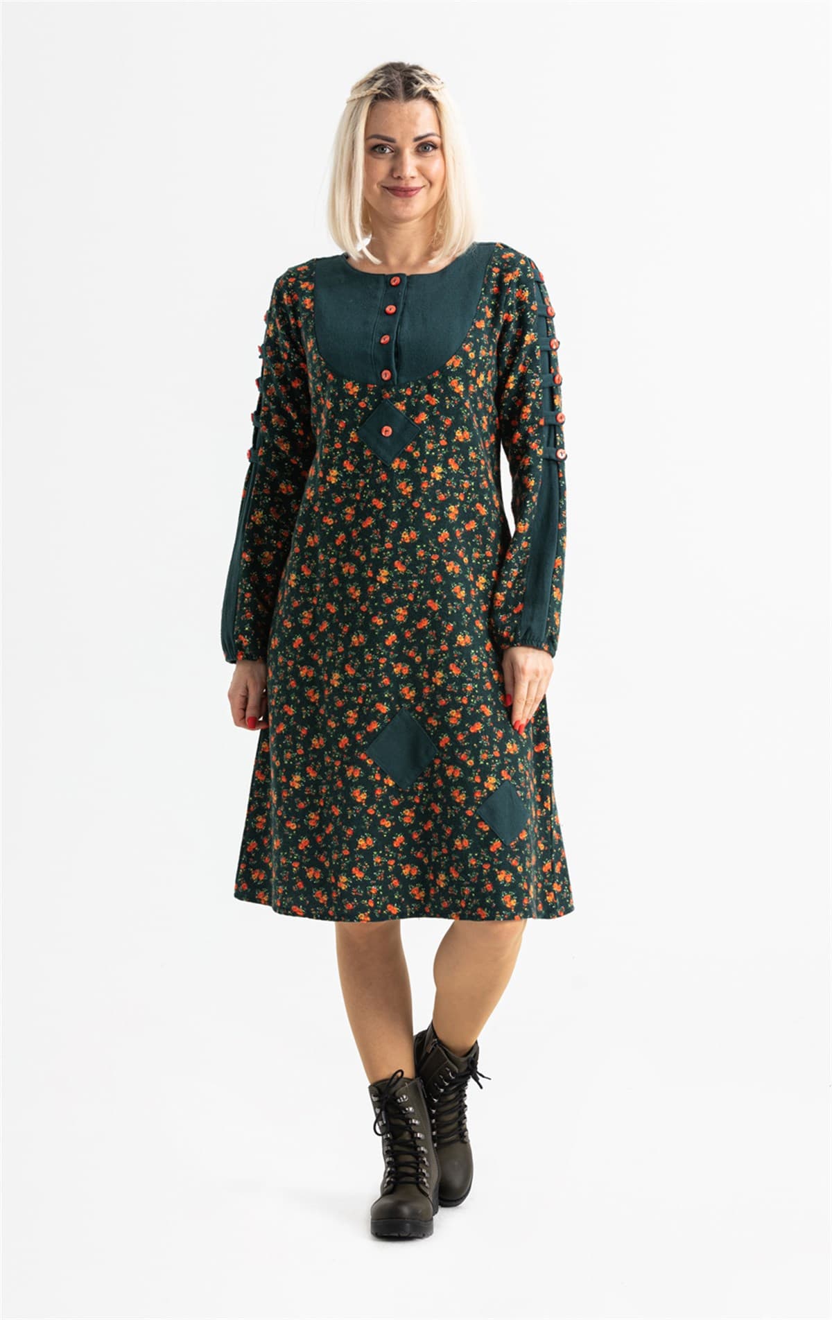 Eftelya Flannel Dress