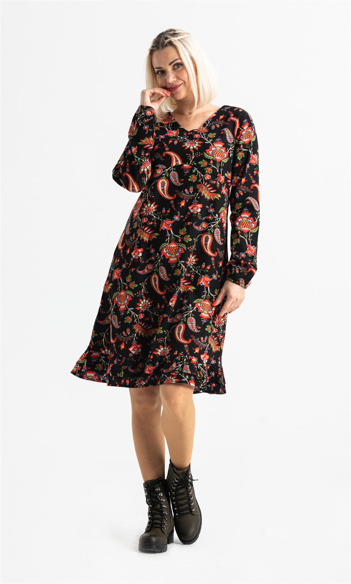 Bade Velveteen Dress
