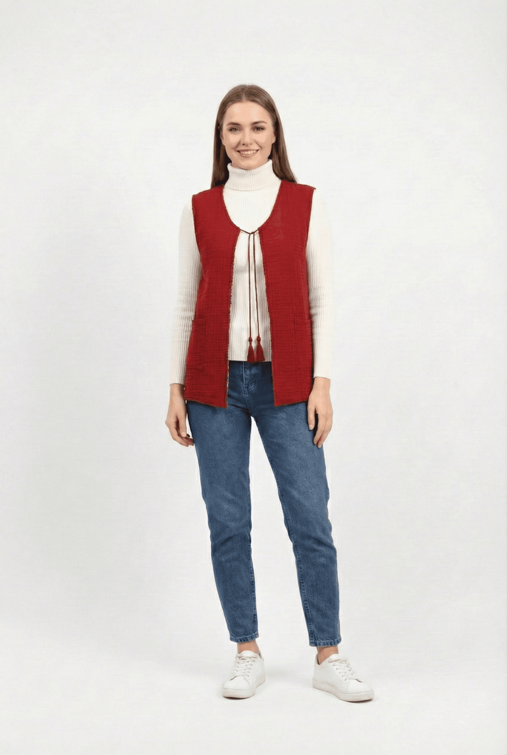 Tuğba Flannel Vest