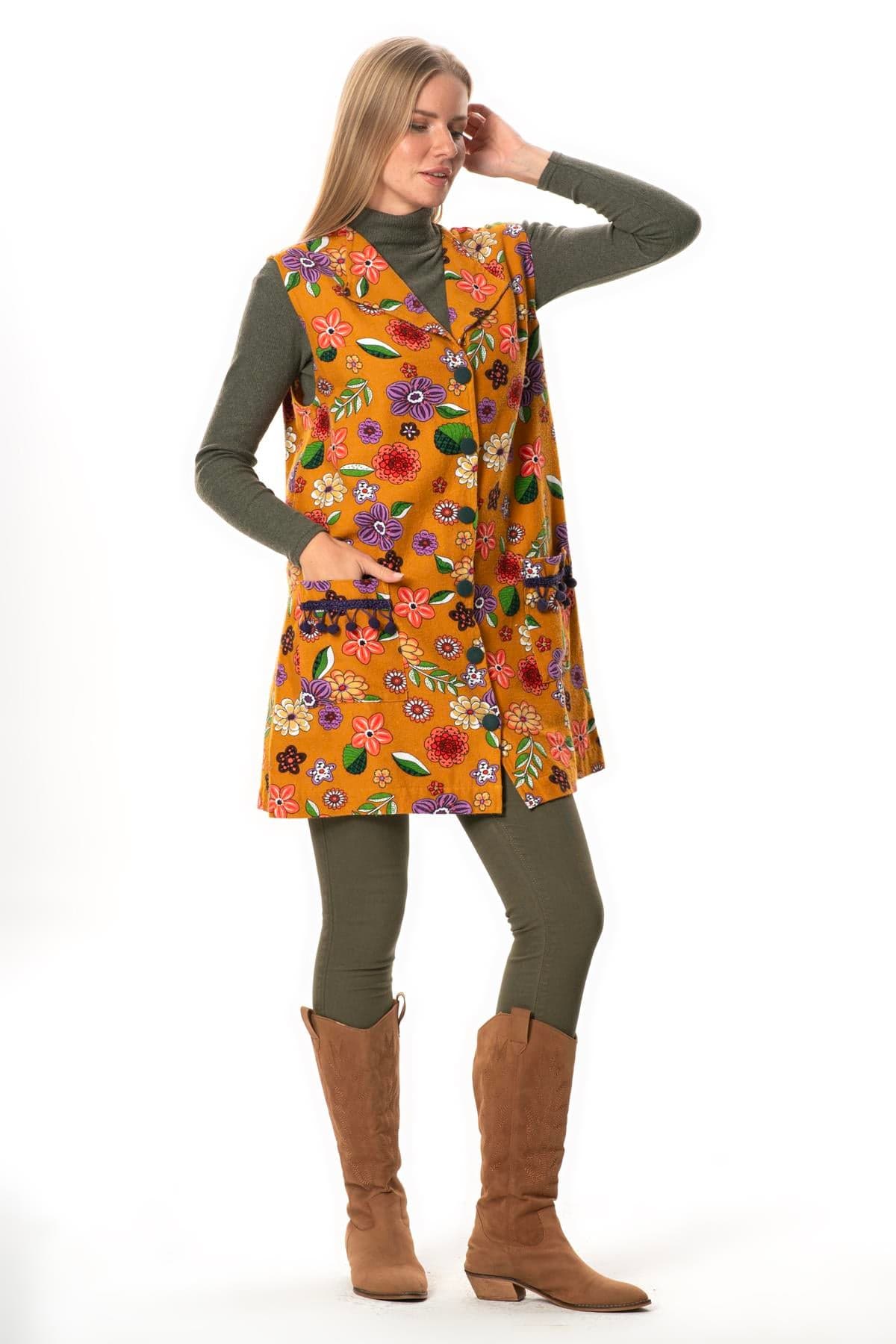 Kevser Flannel Vest