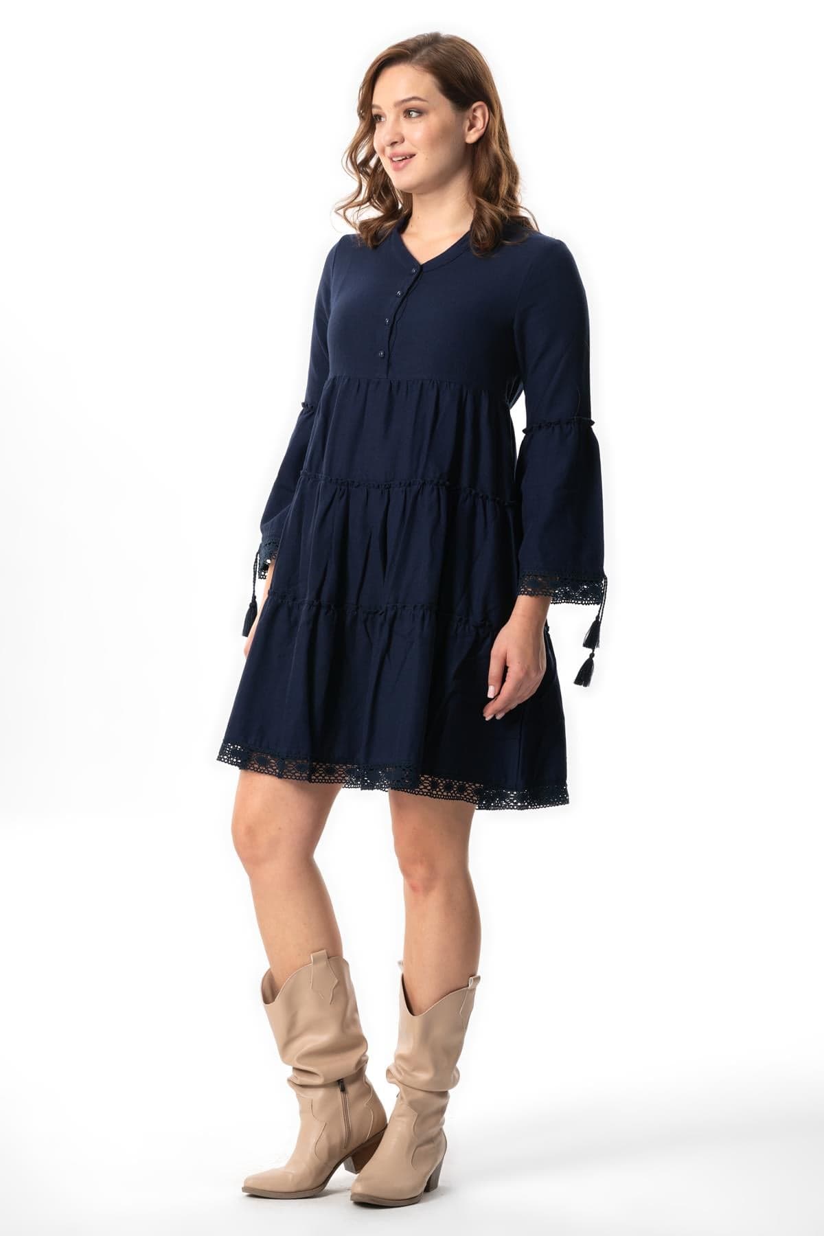 Seçil Short Flannel Dress