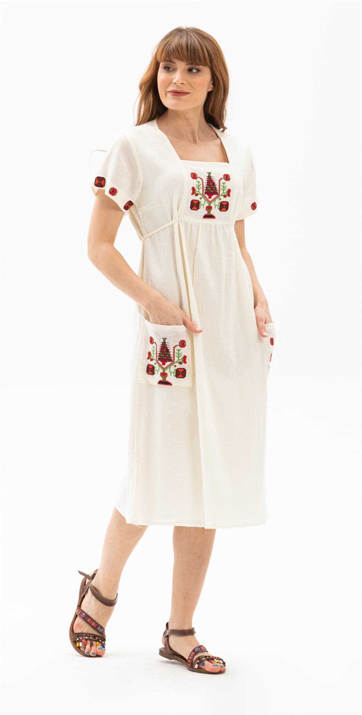Melek Plus Size Short Sleeve Dress