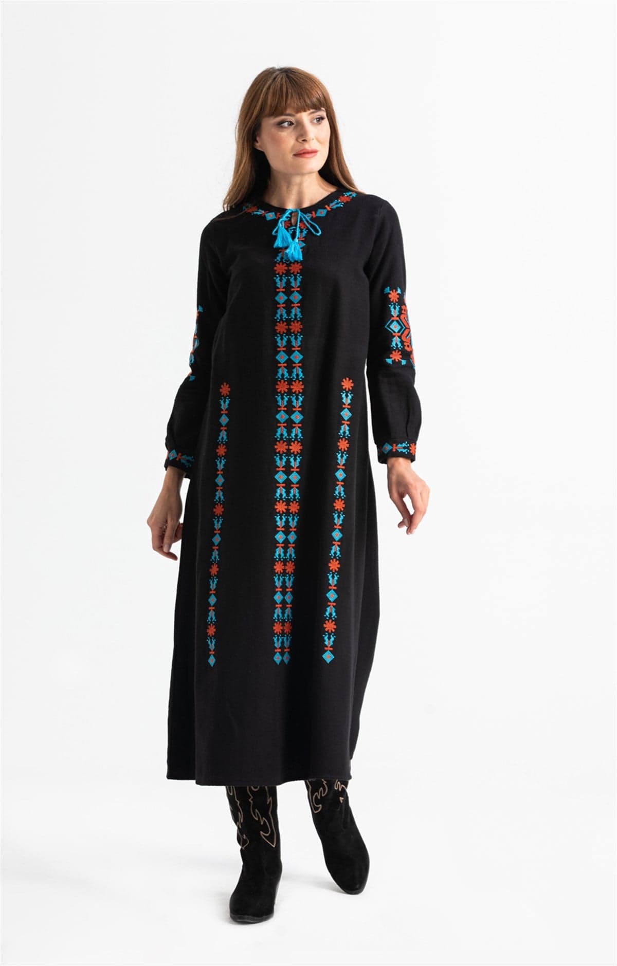 Mahur Flannel Long Dress
