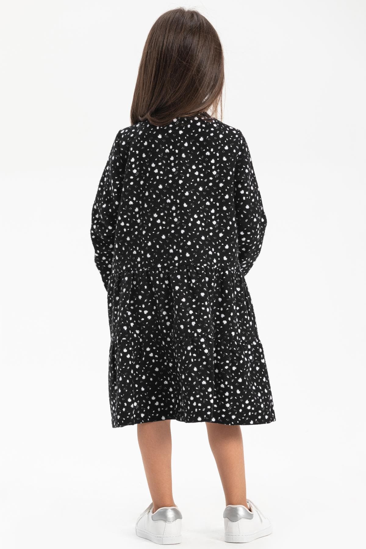 Alya Flannel Kids' Dress, Ditsy Print