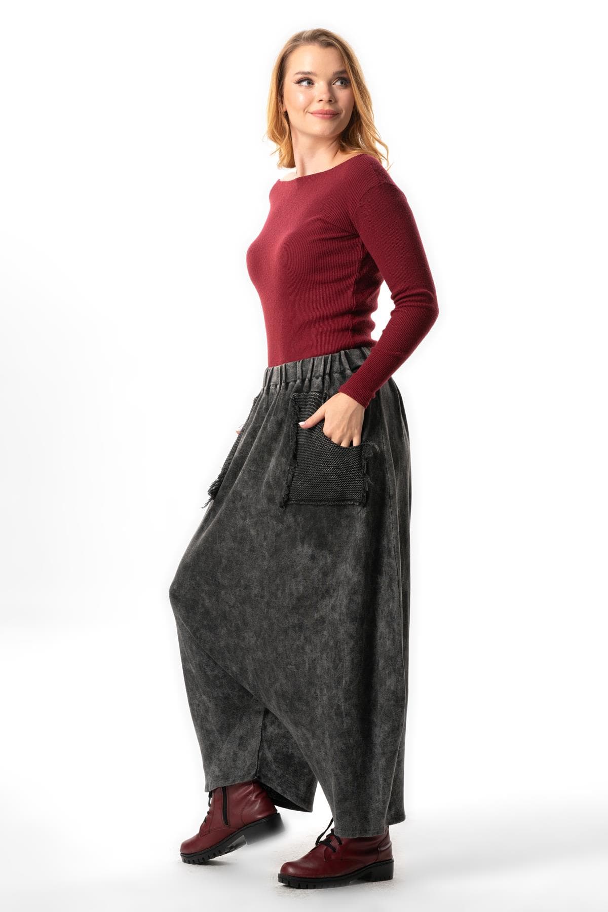 Behin Knit Harem Pants