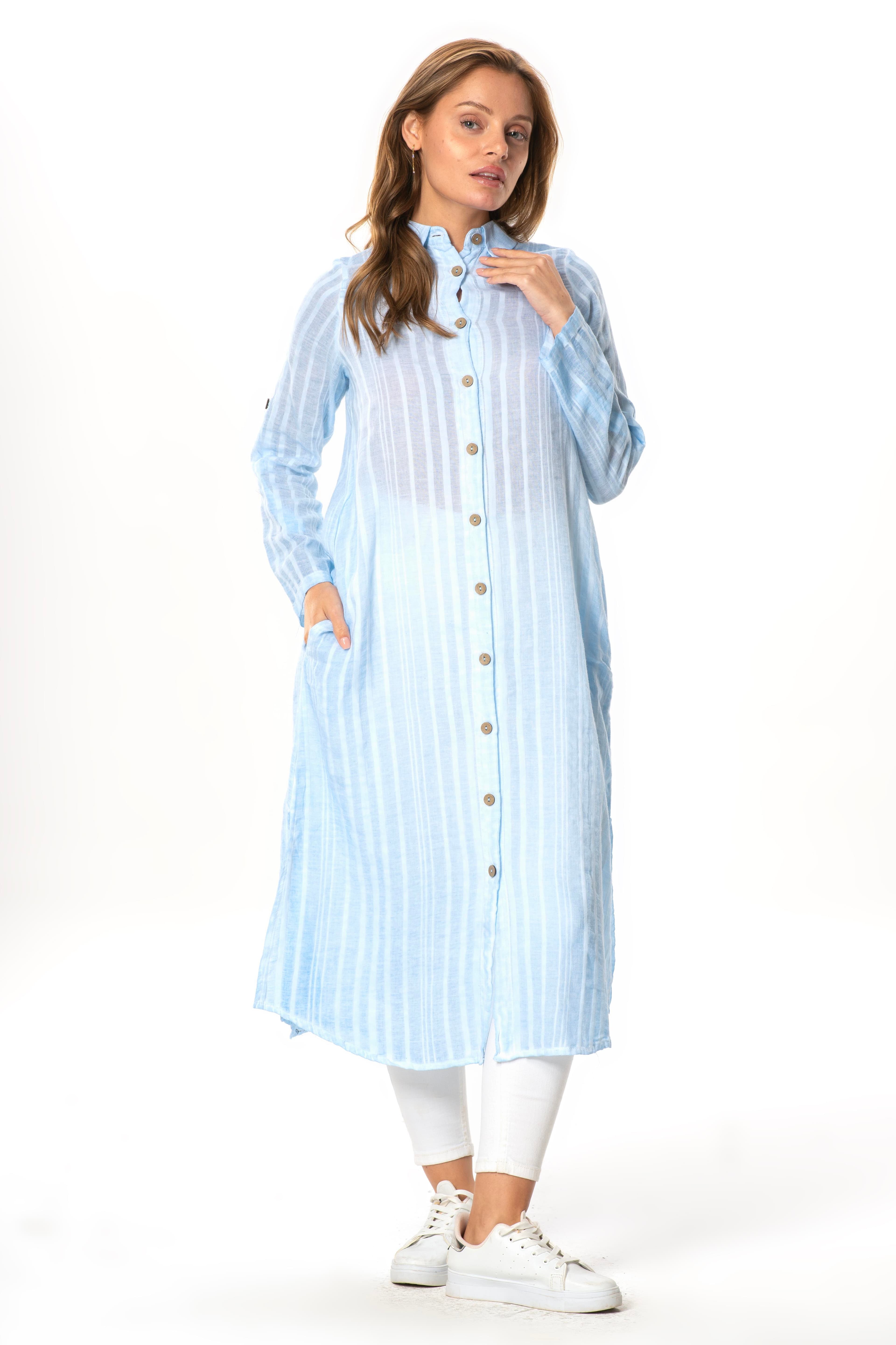 Collared Long Tunic