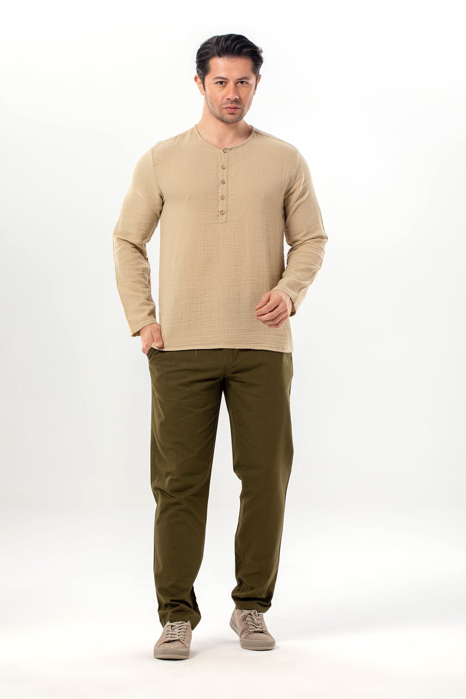 Altay Long Sleeve Muslin T-Shirt